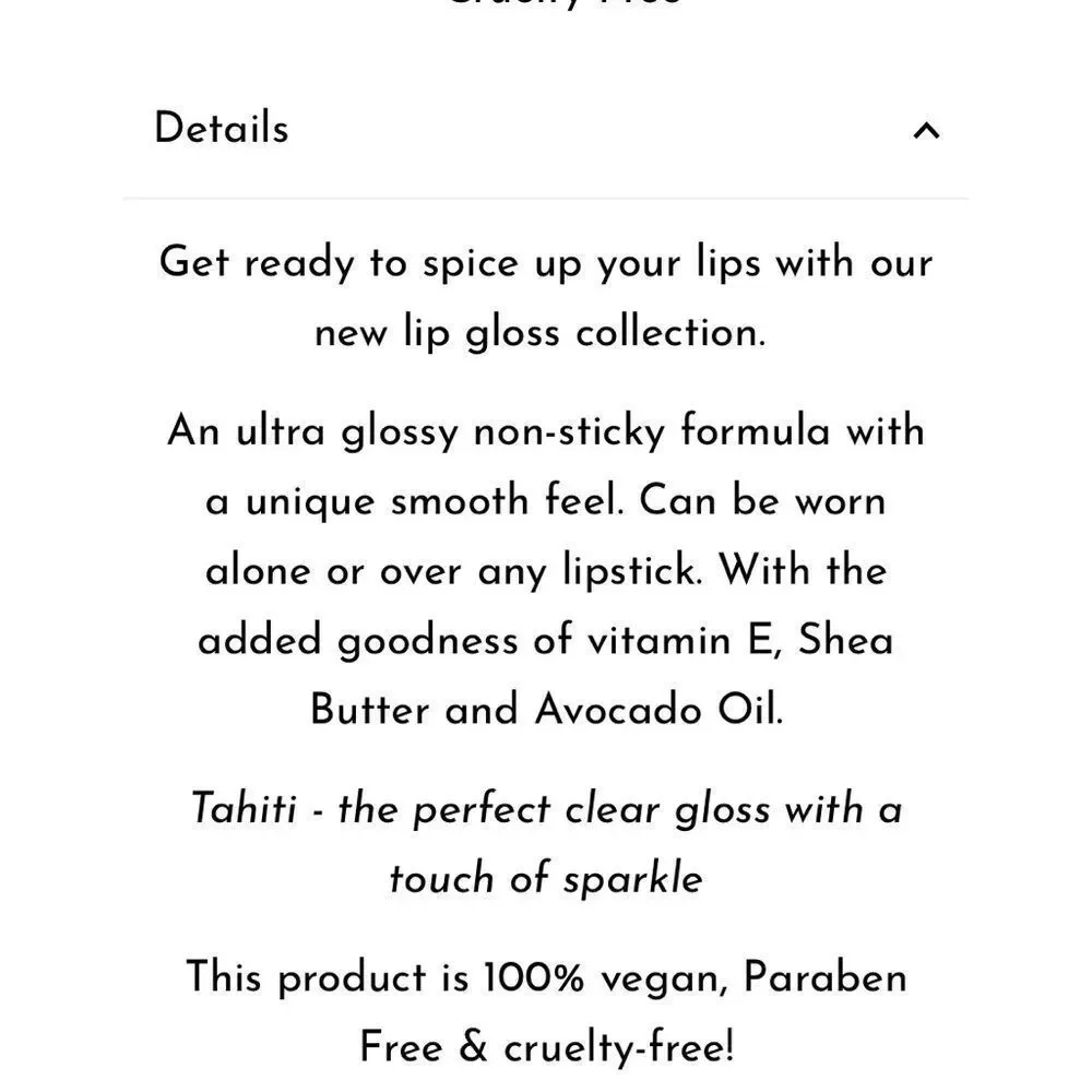 NEW Mellow Lip Gloss in Tahiti Shade
